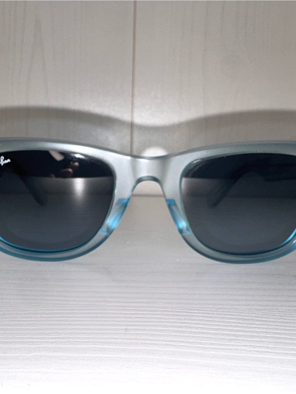 Ray-Ban Original Wayfarer Ice Pop Blueberry Blue Transparent RB2140 6055/4M 50mm